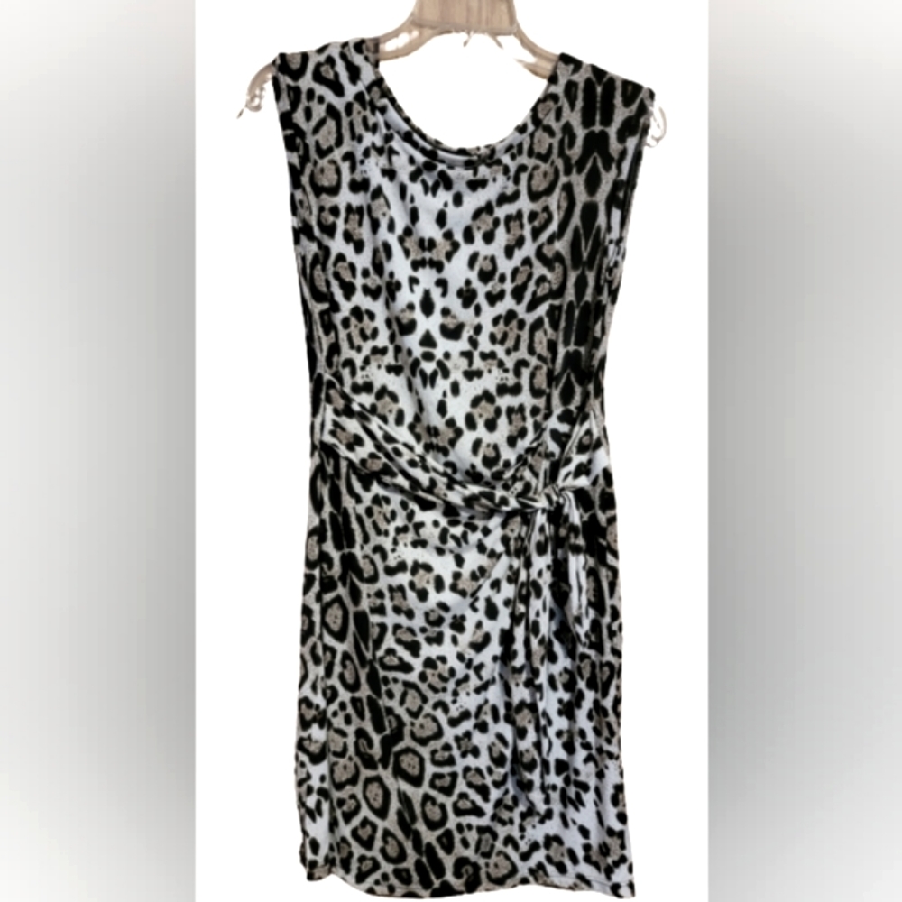 Faux Wrap Dress L